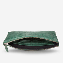 Load image into Gallery viewer, FAKE IT - teal croc emboss