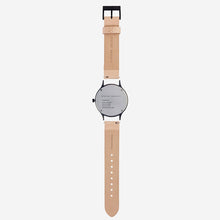 Load image into Gallery viewer, INERTIA - matte black / white face / natural strap