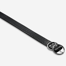 Load image into Gallery viewer, MISLAID - Black Croc / Silver