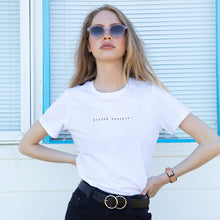 Load image into Gallery viewer, THINK IT OVER - Women's Tee / White