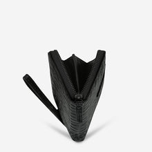 Load image into Gallery viewer, MOVING ON - black croc emboss