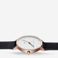 Load image into Gallery viewer, INERTIA - brushed copper / white face / black strap
