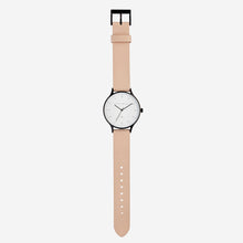 Load image into Gallery viewer, INERTIA - matte black / white face / natural strap
