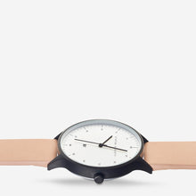 Load image into Gallery viewer, INERTIA - matte black / white face / natural strap
