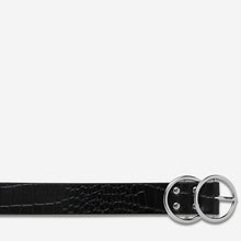 Load image into Gallery viewer, MISLAID - Black Croc / Silver
