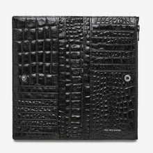 Load image into Gallery viewer, IN THE BEGINNING - black croc emboss
