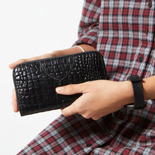 Load image into Gallery viewer, MOVING ON - black croc emboss
