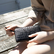 Load image into Gallery viewer, MOVING ON - black croc emboss
