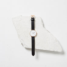 Load image into Gallery viewer, INERTIA - brushed copper / white face / black strap
