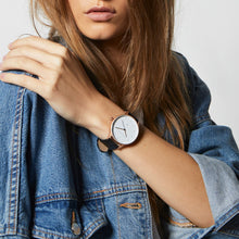 Load image into Gallery viewer, INERTIA - brushed copper / white face / black strap
