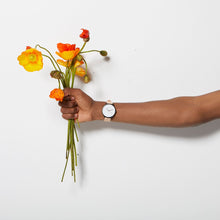 Load image into Gallery viewer, INERTIA - matte black / white face / natural strap
