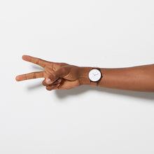 Load image into Gallery viewer, INERTIA - matte black / white face / tan strap
