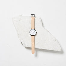Load image into Gallery viewer, INERTIA - matte black / white face / natural strap
