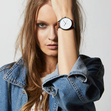 Load image into Gallery viewer, INERTIA - matte black / white face / tan strap

