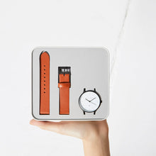 Load image into Gallery viewer, INERTIA - matte black / white face / tan strap
